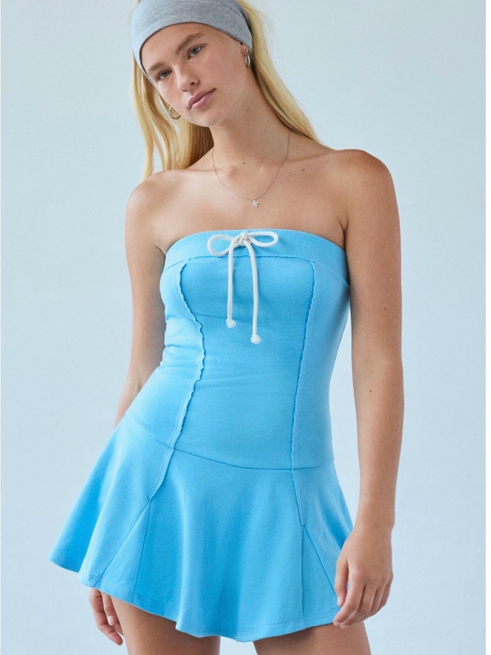 Urban Outfitters Break It Up tube mini skort dress